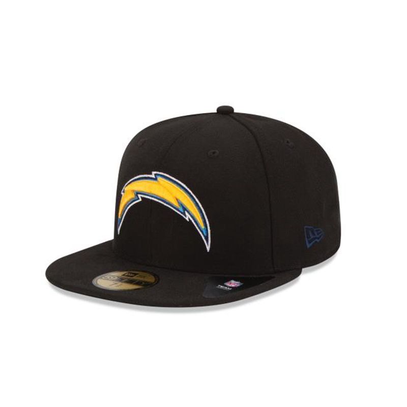 NFL Los Angeles Chargers 59Fifty Fitted (NTB8868) - Black New Era Caps